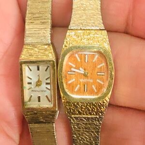 Bulova Gold and Silver Textured Wearable Watch
